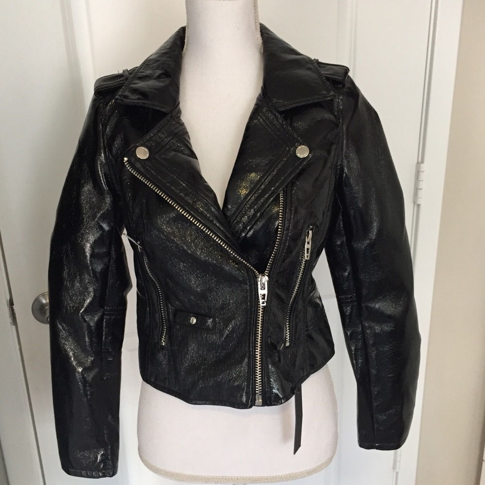 Blank NYC Patent Moto Jacket